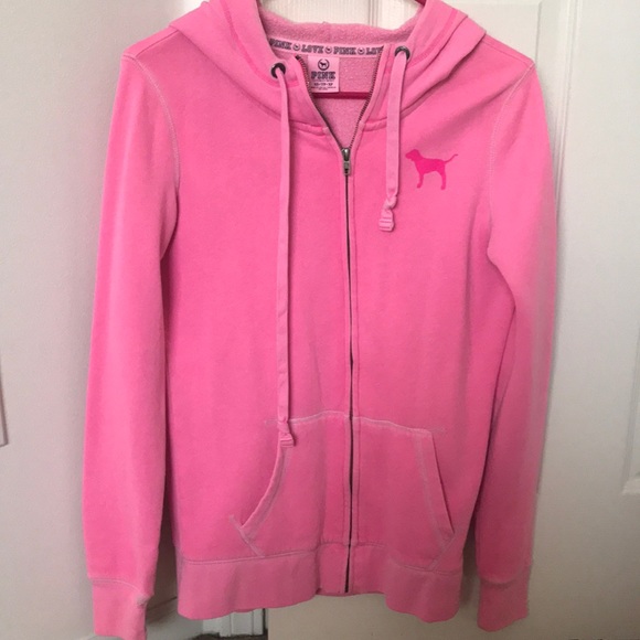 PINK Victoria's Secret Tops - victoria’s severer zip-up hoodie